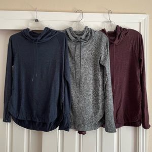 Lot of 3 Athleta Uptempo Hoodies - Size Small